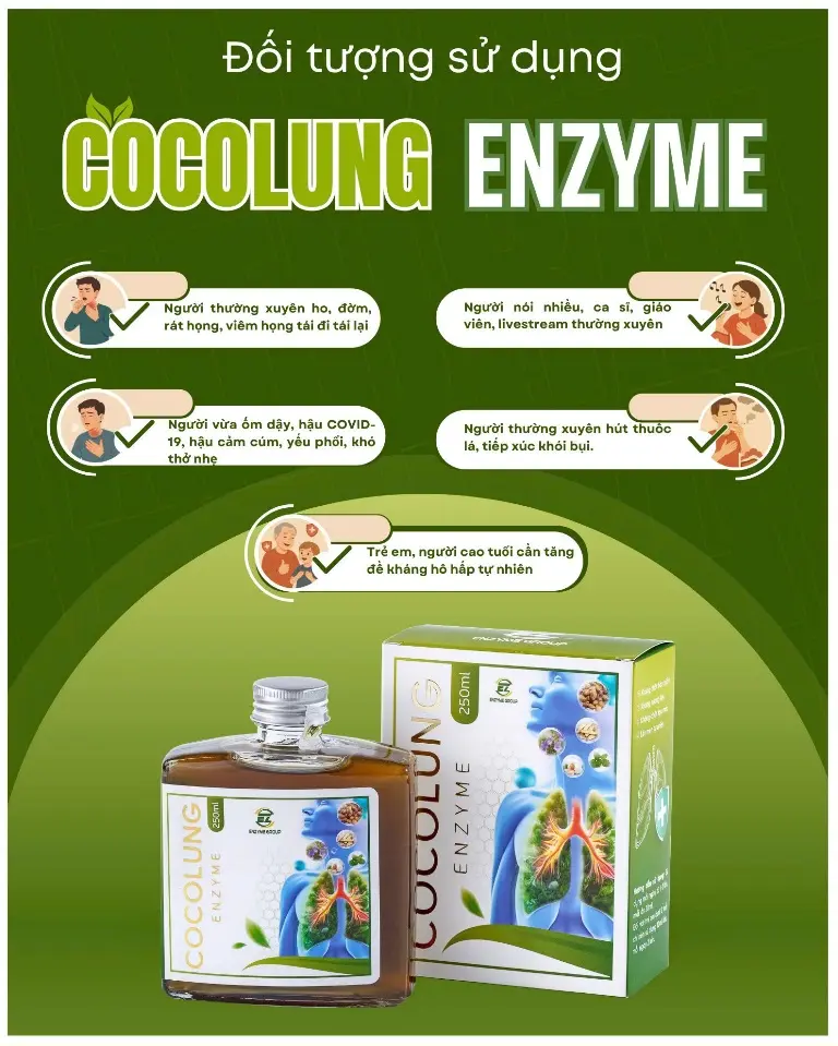 Đối tượng sử dụng Cocolung Enzyme