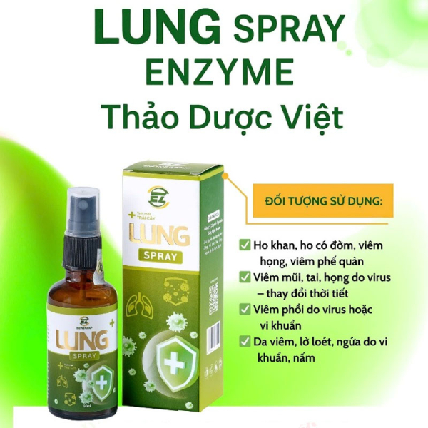 Xịt tai mũi họng Lung Spray – Giảm ngay cơn hon
